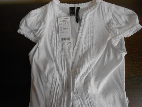 Biela blúzka, mango,s