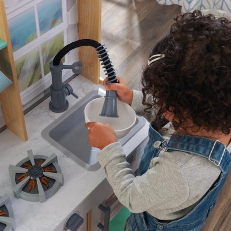 Kidkraft detská kuchynka poďme variť natural,