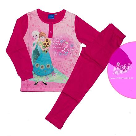 Pyžamo disney ľadové kráľovstvo tmavo-ružové, disney,128