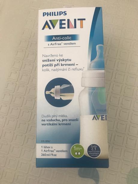 Dojčenská fľaša avent 260 ml anti-colic, avent