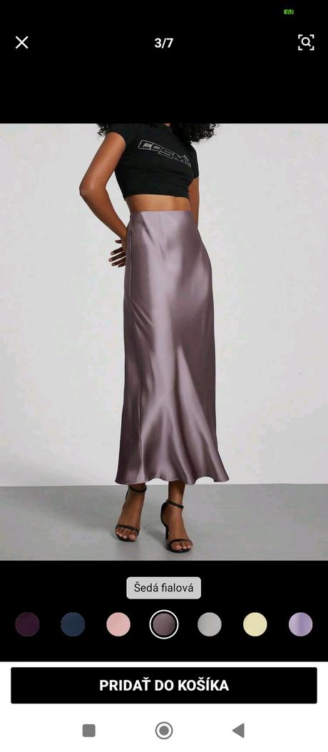 Sukňa ako saten, m