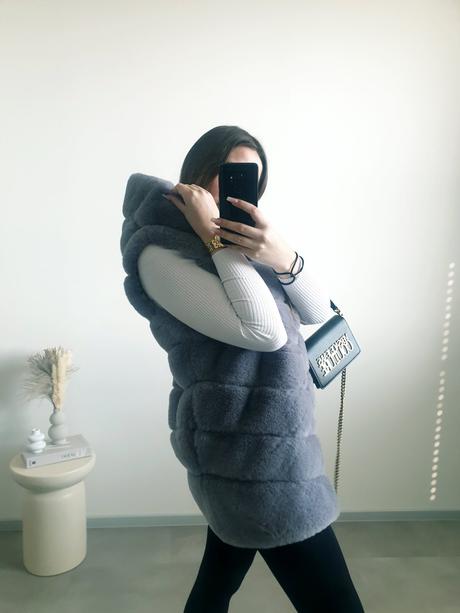 Kožušinová vesta s/m, s