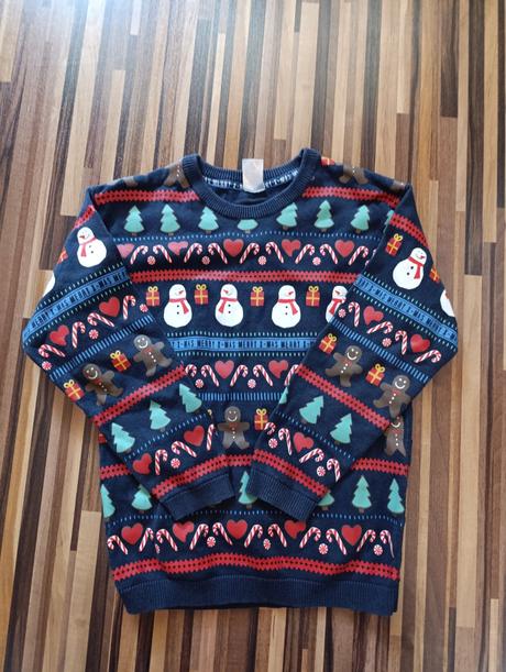 Vianocny pulover, h&m,110