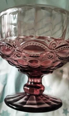 Poháre na zmrzlinu, ružová, vintage, fregata,