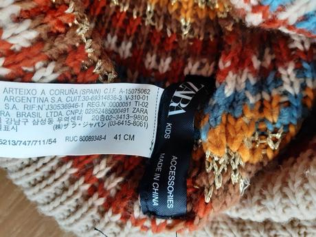 Pletená vzorovaná čiapka zara kids, zara,50