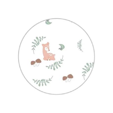 Babyono bambusová plachta na matrac do kočíka les,