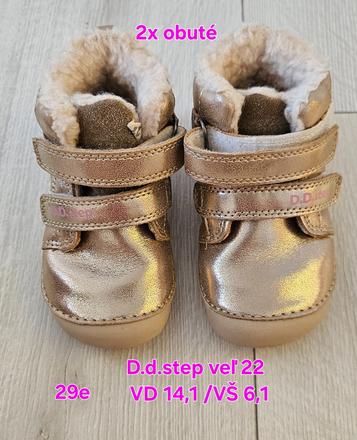 Zimné topánky, d.d.step,22