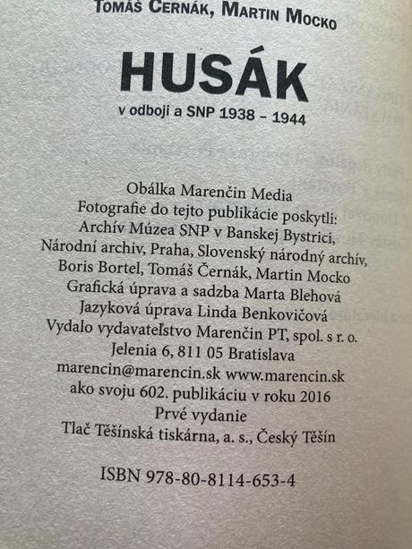 Husák v odboji a snp 1938-1944, 