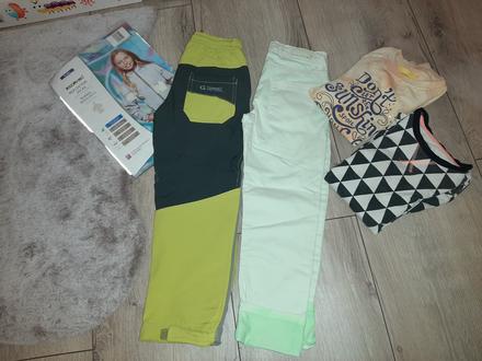 Balíček softshelové nohavice, reflexná bunda, 122–134