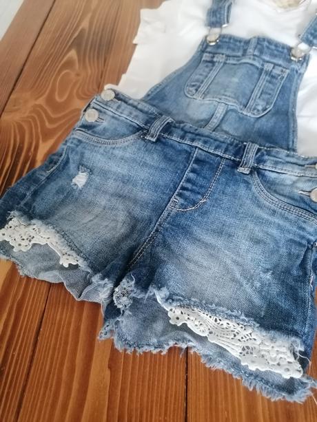 Riflové kraťasy h&m 116 na traky, h&m,116