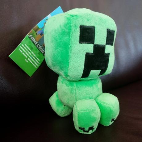 Plyšová minecraft pokladnička creeper 20cm,