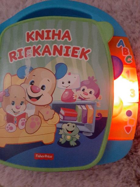 Riekanky fisher price, kocka infantino, knižka, 