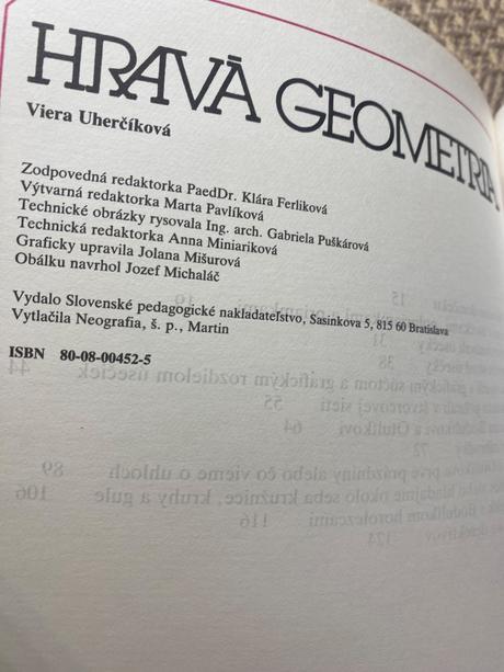 Krásna kniha hravá geometria uherčíková viera,