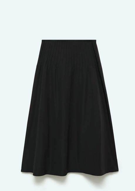 Čierna midi sukňa mango 38/40/m, mango,m