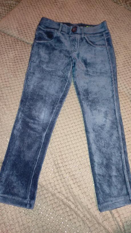 Elastické menčestrové legíny, benetton,110