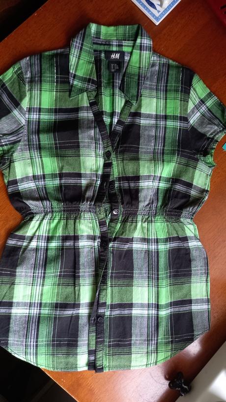 Zelená košeľa, blúzka, h&m,158