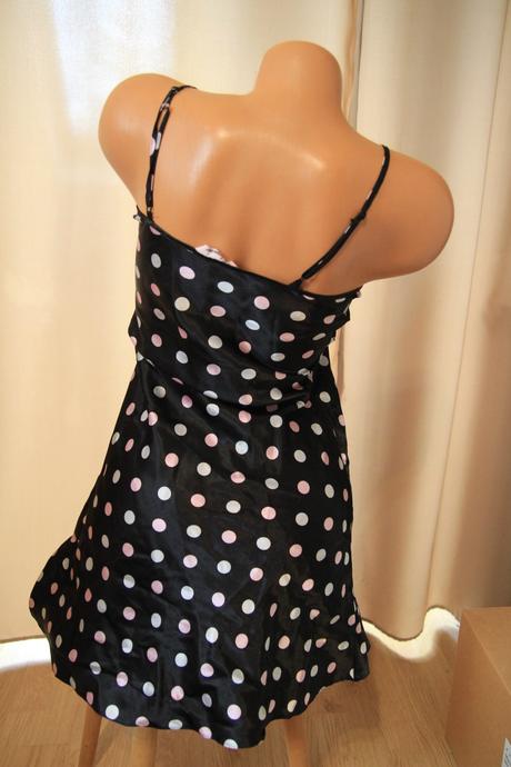 Saténová nočná košieľka, xs, xs