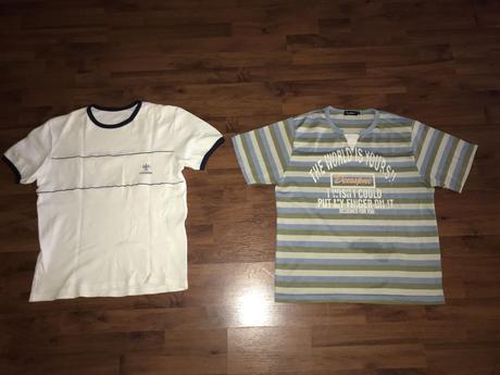 2 tričká s krátkym rukávom na doma, m