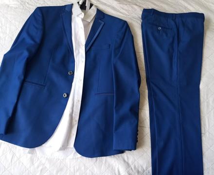 Pánske svadobné sako 46 slimfit, <50
