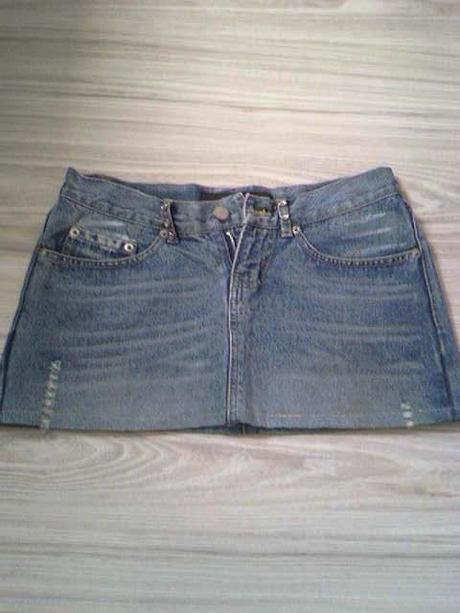 Riflová minisukňa-cena s poštovným, amisu,s