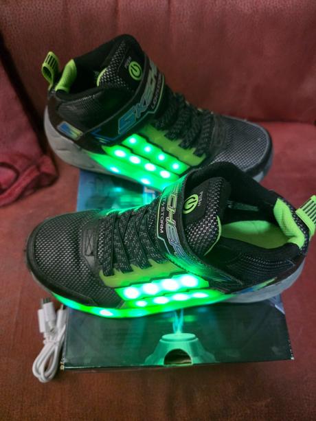 Detské svietiace tenisky skechers light storm 35, skechers,35