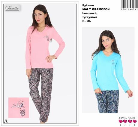 Dámske pyžamo bavlnené, l / m / s / xl / xxl