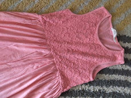 Midi šaty s čipkou 128/134, h&m,128