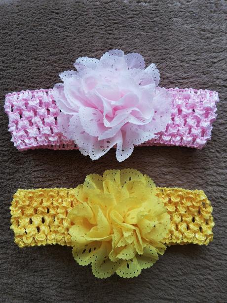 Jemné čelenky s kvetom pre najmenšie princezné, 