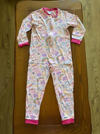 Pyžamkový overal peppa pig 122/128, 122