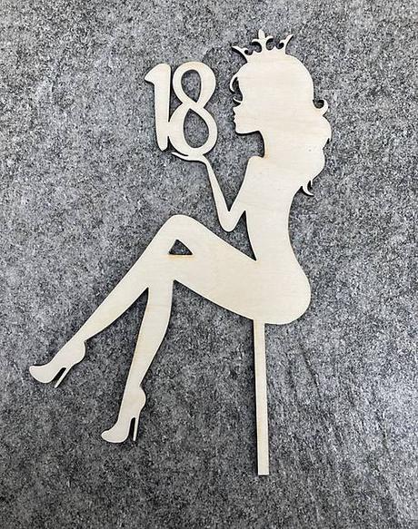 Zápich do torty - slečna/ žena, 