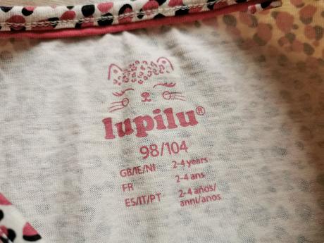 Tričko s leopardím vzorom, lupilu,98