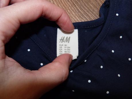 Śaty alebo predlžené tričko, h&m,80