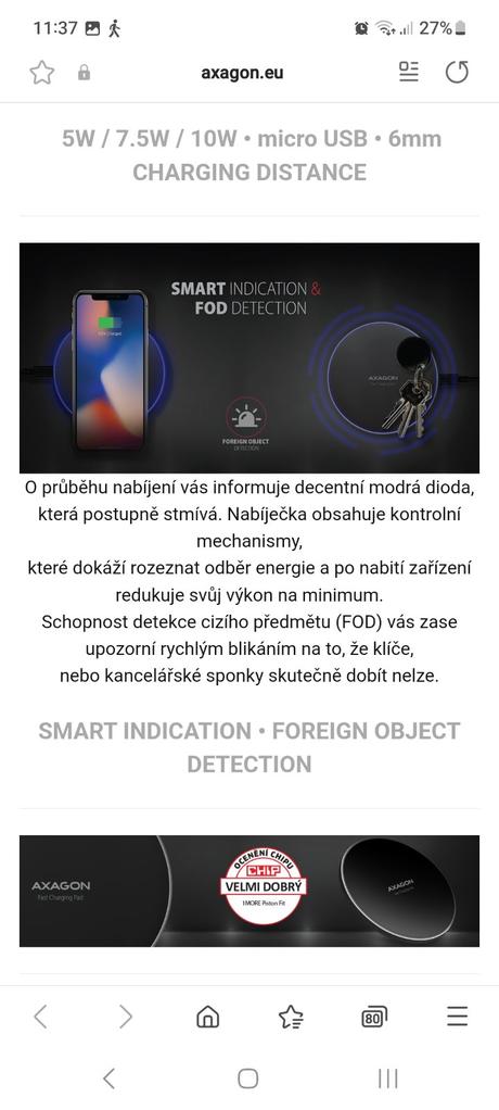 Nabíjačka bezdrôtová, 