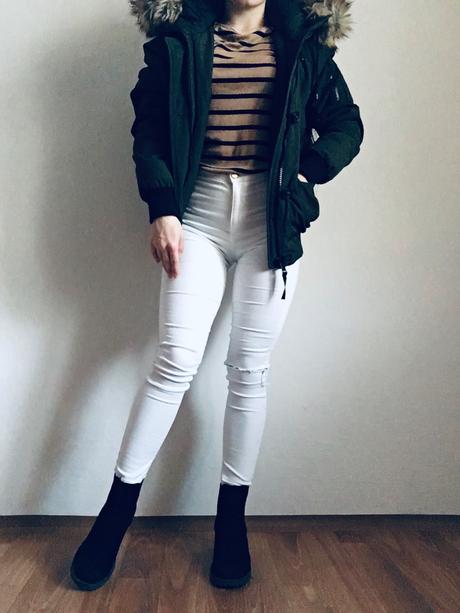 Dámska olivová bunda, new yorker,m