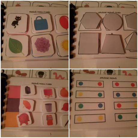 Mini kniha aktivít farby a tvary, 