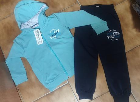 Detská bavlnená súprava na zips, 80 - 134