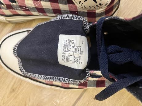 Kockované vysoké tenisky converse, converse,39
