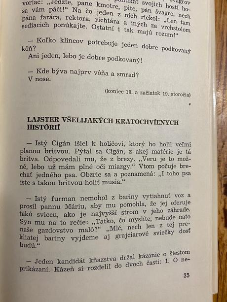 Kratochvíľne historky zo starého slovenského humor,