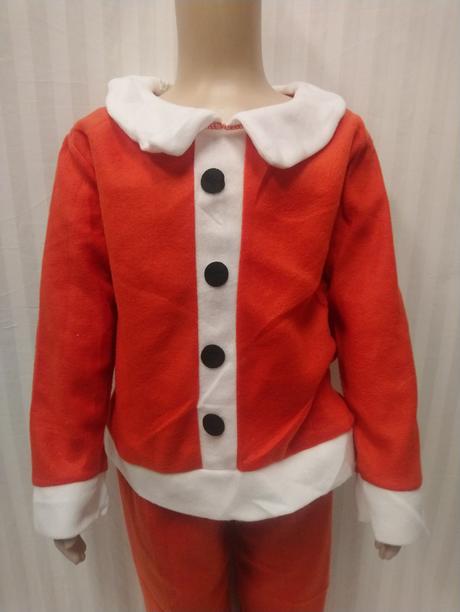 4 dielny vianočný kostým santa boy, 104-116 cm,
