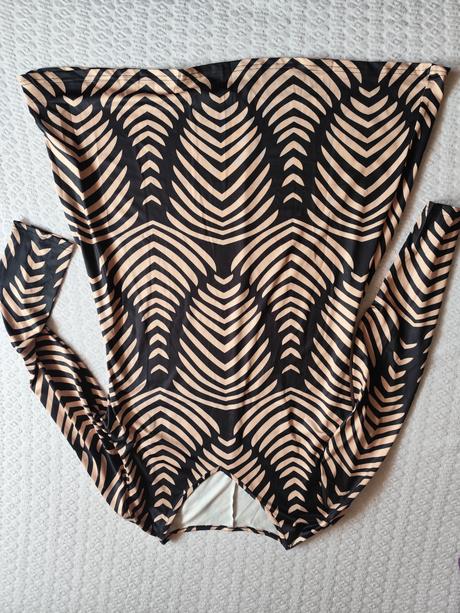 Koženkova bunda + šaty, xl