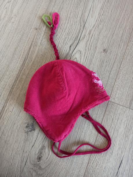 Tmavo ružová zimná čiapka obvod 46-47cm, 74