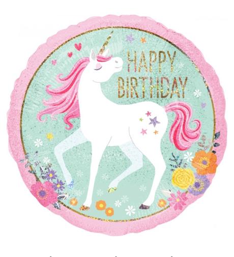 Girlanda jednoržec aj s rozetami,