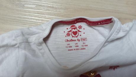 Vianočné tričko so sobikom, f&f,86