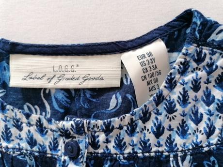 Tunika 92/98 bielo-modra, l.o.g.g.,98