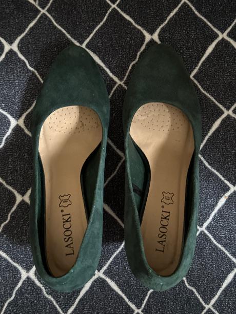 Kožené lodičky, lasocki,38