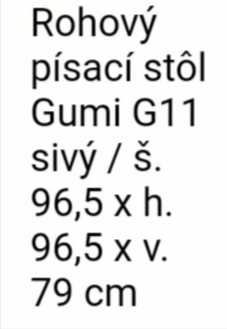 Rohový pisací stôl,
