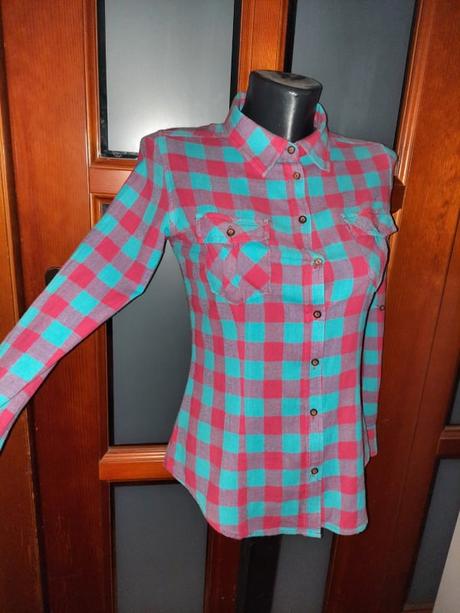 Dievčenská károvaná košeľa veľ.s, s