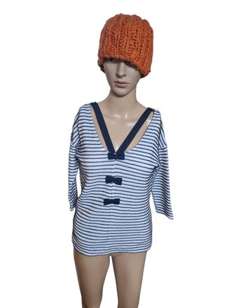 Dámsky pásikavý pulóvrík, m