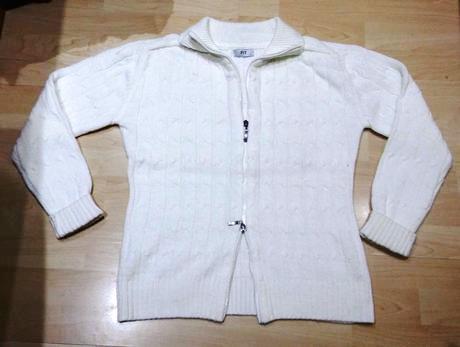 Dámsky/dievčensky sveter s obojstranným zipsom, l