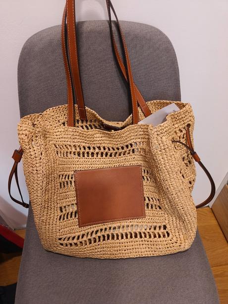 Plážová taška alebo letná kabelka, mango